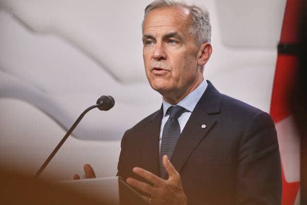 Kananaskis, Alberta, Canada, 18 06 2025 Mountain Lodge G7 Summit 2025 Canadian Prime Minister Mark Carney speaks at the closing press conference Copyright: xdtsxNachrichtenagenturx dts_71288