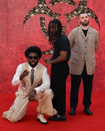 Young Fathers (Alloysious Massaquoi, Kayus Bankole and Graham Hastings) attends 28 Years Later World Premiere at the Odeon Luxe Leicester Square in London, England. UK. Wednesday 18th June 2025. Copyright: xJamesxWarrenx adxt2110