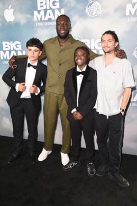 Jaydon Eastman, Stormzy, Klevis Brahja and Aneil Karia at the premiere of the Apple iPhone 16 Pro short film Big Man at BFI Southbank London, 18 06 2025 Foto:xS.xVasx xFuturexImagex big_man_5709