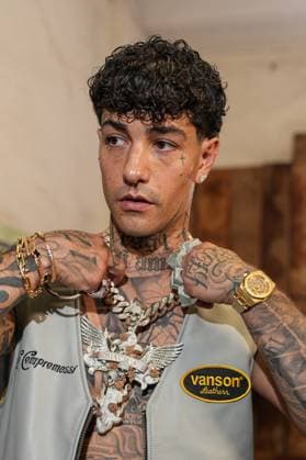 Milan, Milan Men s Fashion Week: Spring Summer 2026 - Men s Fashion, Spring Summer 2026 - Tony Effe shows for PDF in the photo: Tony Effe  Copyright: xRiccardoxGIordanox xipa-agency.netx xRiccardoxGiordanox IPA_Agency_IPA59288315