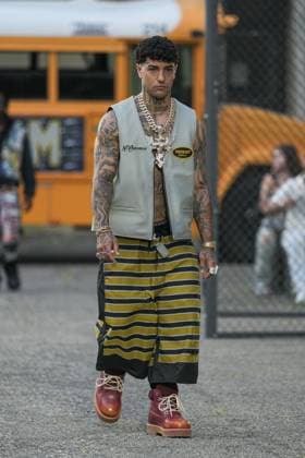 Milan, Milan Men s Fashion Week: Spring Summer 2026 - Men s Fashion, Spring Summer 2026 - Tony Effe shows for PDF in the photo: Tony Effe  Copyright: xRiccardoxGIordanox xipa-agency.netx xRiccardoxGiordanox IPA_Agency_IPA59288322