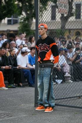 Milan, Milan Men s Fashion Week: Spring Summer 2026 - Men s Fashion, Spring Summer 2026 - PDF fashion show - catwalk in the photo: Model  Copyright: xRiccardoxGIordanox xipa-agency.netx xRiccardoxGiordanox IPA_Agency_IPA59288967