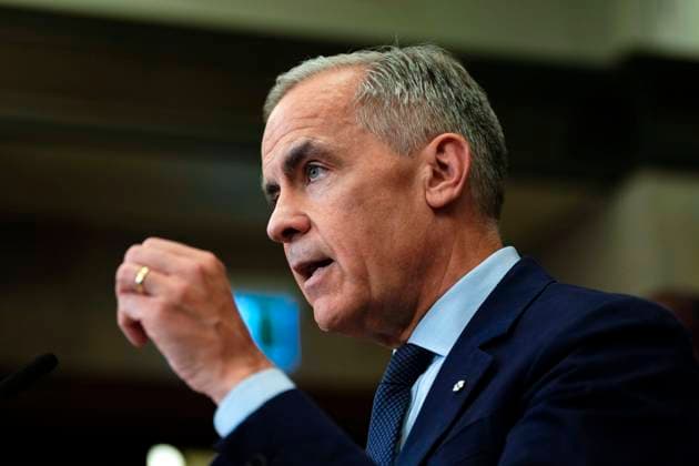 June 20, 2025, Ottawa, On, CAN: Prime Minister Mark Carney speaks at a news conference in the Foyer of the House of Commons in Ottawa, after Bill C-5 passed in the House, on Friday, June 20, 2025. Ottawa CAN  - ZUMAc35_ 20250620_zaf_c35_051 Copyright: xJustinxTangx