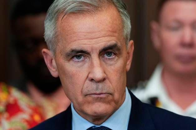 June 20, 2025, Ottawa, On, CAN: Prime Minister Mark Carney listens to a question at a news conference in the Foyer of the House of Commons in Ottawa, after Bill C-5 passed in the House, on Friday, June 20, 2025. Ottawa CAN  - ZUMAc35_ 20250620_zaf_c35_053 Copyright: xJustinxTangx