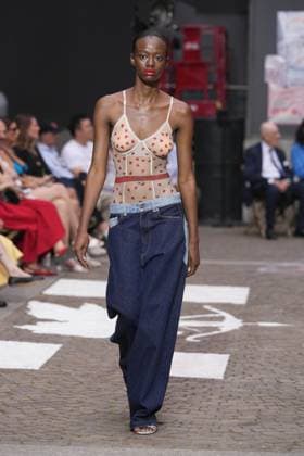 Mailand Fashion Week, Fiorucci Modenschau Milan, Milan Men s Fashion Week: Spring Summer 2026 - Men s Fashion, Spring Summer 2026 - Fiorucci fashion show - catwalk in the photo: Model  Copyright: xRiccardoxGIordanox xipa-agency.netx xRiccardoxGiordanox IPA_Agency_IPA59292839