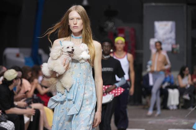 Mailand Fashion Week, Fiorucci Modenschau Milan, Milan Men s Fashion Week: Spring Summer 2026 - Men s Fashion, Spring Summer 2026 - Fiorucci fashion show - catwalk in the photo: Model  Copyright: xRiccardoxGIordanox xipa-agency.netx xRiccardoxGiordanox IPA_Agency_IPA59292988