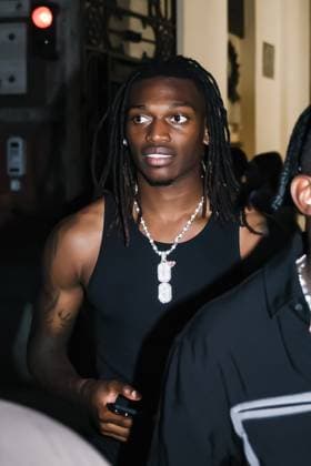 Milan, Milan Men s Fashion Week Spring Summer 2026 - Men s Fashion, Spring Summer 2026 - PDF by Domenico Formichetti Fashion Show - Arrivals. In the photo: Rafael Leao (AC Milan striker)  Copyright: xAlessandroxBremecx xipa-agency.netx xx IPA_Agency_IPA59296134