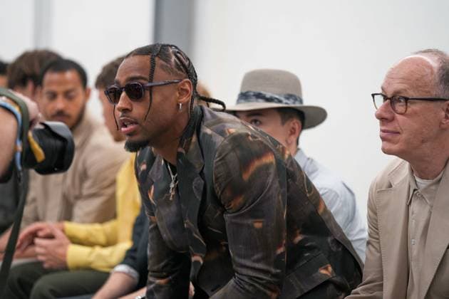 Milan, Milan Men s Fashion Week: Spring Summer 2026 - Men s Fashion, Spring Summer 2026 - Paul Smith fashion show - catwalk in the photo: Kyrel Gordon  Copyright: xRiccardoxGIordanox xipa-agency.netx xRiccardoxGiordanox IPA_Agency_IPA59320616