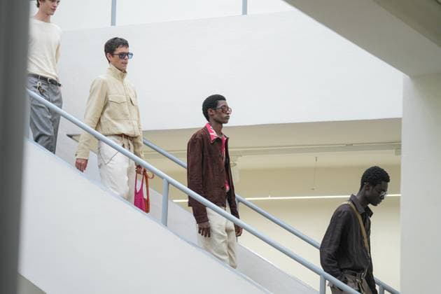 Milan, Milan Men s Fashion Week: Spring Summer 2026 - Men s Fashion, Spring Summer 2026 - Paul Smith fashion show - catwalk in the photo: Model  Copyright: xRiccardoxGIordanox xipa-agency.netx xRiccardoxGiordanox IPA_Agency_IPA59320691
