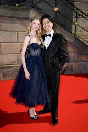 Trixi Giese and Samy Neo on the red carpet as guests at the opera concert Staatsoper fuer alle unter den Linden 19 edition on June 21, 2025 in Berlin on Bebelplatz under the open sky Opera by Charles Gounods Romeo et Juliette Berlin Germany