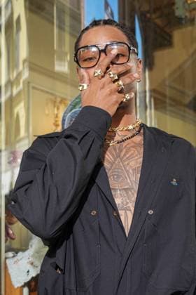Milan, Milan Men s Fashion Week: Spring Summer 2026 - Men s Fashion, Spring Summer 2026 - Vivienne Westwood fashion show - arrivals in the photo: Artie5ive  Copyright: xRiccardoxGIordanox xipa-agency.netx xRiccardoxGiordanox IPA_Agency_IPA59341465