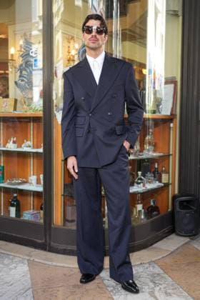 Milan, Milan Men s Fashion Week: Spring Summer 2026 - Men s Fashion, Spring Summer 2026 - Vivienne Westwood fashion show - arrivals in the photo: Luigi Giaretti  Copyright: xRiccardoxGIordanox xipa-agency.netx xRiccardoxGiordanox IPA_Agency_IPA59341499