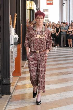 Milan, Milan Men s Fashion Week: Spring Summer 2026 - Men s Fashion, Spring Summer 2026 - Vivienne Westwood fashion show - catwalk in the photo: Model  Copyright: xRiccardoxGIordanox xipa-agency.netx xRiccardoxGiordanox IPA_Agency_IPA59341871