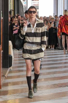 Milan, Milan Men s Fashion Week: Spring Summer 2026 - Men s Fashion, Spring Summer 2026 - Vivienne Westwood fashion show - catwalk in the photo: Model  Copyright: xRiccardoxGIordanox xipa-agency.netx xRiccardoxGiordanox IPA_Agency_IPA59341950