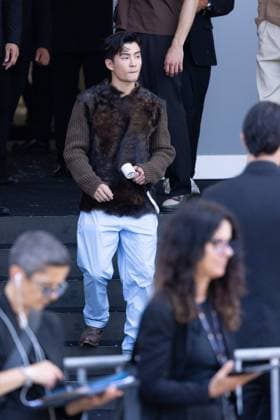 News - Prada - Arrivals - Milan Fashion Week - Menswear Spring Summer 2026 Alvin Chong is seen leaving the Prada fashion show during the Milan Menswear Spring Summer 2026 Fashion Week on June 22, 2025 in Milan, Italy. Photo: Cinzia Camela. MILAN Fondazione Prada Italy Copyright: xCinziaxCamelax xLiveMediax LPN_1934086