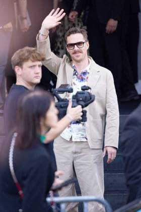 News - Prada - Arrivals - Milan Fashion Week - Menswear Spring Summer 2026 Benedict Cumberbatch arrives at the Prada fashion show during the Milan Menswear Spring Summer 2026 Fashion Week on June 22, 2025 in Milan, Italy. Photo: Cinzia Camela. MILAN Fondazione Prada Italy Copyright: xCinziaxCamelax xLiveMediax LPN_1934146