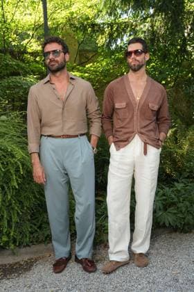 Milan, Milan Men s Fashion Week: Spring Summer 2026 - Men s Fashion, Spring Summer 2026 - TOD S presentation - arrivals in the photo: Giorgio Giangiulio, Carlos Herrero  Copyright: xRiccardoxGiordanox xipa-agency.netx xRiccardoxGiordanox IPA_Agency_IPA59358707