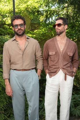 Milan, Milan Men s Fashion Week: Spring Summer 2026 - Men s Fashion, Spring Summer 2026 - TOD S presentation - arrivals in the photo: Giorgio Giangiulio, Carlos Herrero  Copyright: xRiccardoxGiordanox xipa-agency.netx xRiccardoxGiordanox IPA_Agency_IPA59358710
