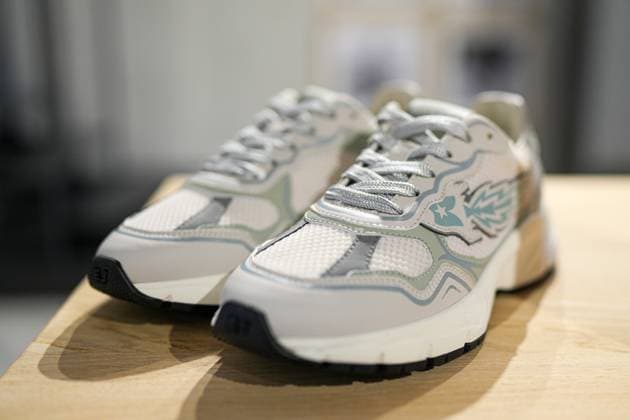 Milan, Italy: Milan, Milan Men s Fashion Week: Spring Summer 2026 - Men s Fashion, Spring Summer 2026 - Enterprise Japan presentation - details in the photo: shoe detail Milan Italy  - ZUMAp169 20250622_zea_p169_548 Copyright: xRiccardoxGiordanox