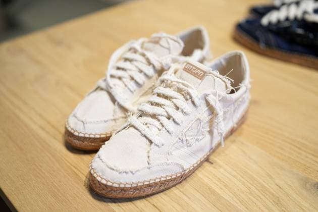 Milan, Italy: Milan, Milan Men s Fashion Week: Spring Summer 2026 - Men s Fashion, Spring Summer 2026 - Enterprise Japan presentation - details in the photo: shoe detail Milan Italy  - ZUMAp169 20250622_zea_p169_605 Copyright: xRiccardoxGiordanox
