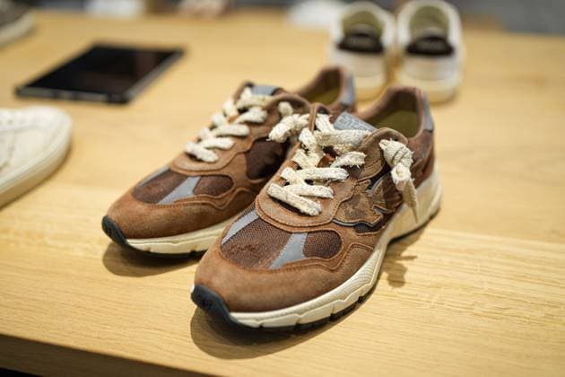 Milan, Italy: Milan, Milan Men s Fashion Week: Spring Summer 2026 - Men s Fashion, Spring Summer 2026 - Enterprise Japan presentation - details in the photo: shoe detail Milan Italy  - ZUMAp169 20250622_zea_p169_606 Copyright: xRiccardoxGiordanox