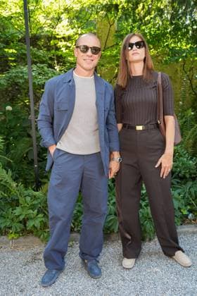 Milan, Italy: Milan, Milan Men s Fashion Week: Spring Summer 2026 - Men s Fashion, Spring Summer 2026 - TOD S presentation - arrivals in the photo: Stefano Accorsi Bianca Vitali Milan Italy  - ZUMAp169 20250622_zea_p169_1044 Copyright: xRiccardoxGiordanox