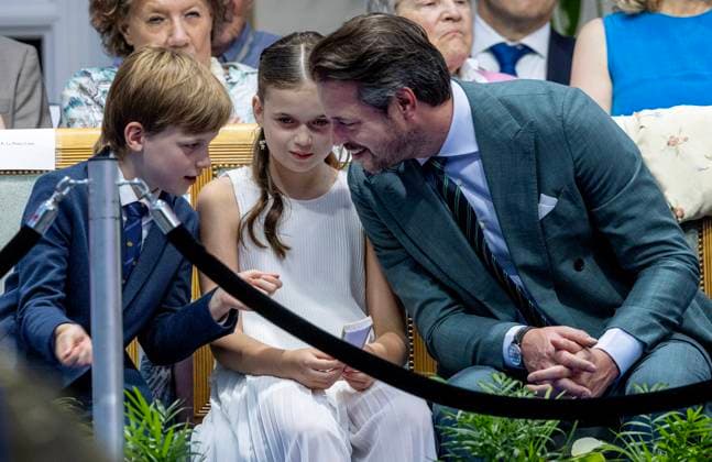 Entertainment Themen der Woche KW25 Entertainment Bilder des Tages 22-06-2025 Luxembourg Prince Liam and Princess Amalia and Prince Felix visit the town of Mondercange, Esch-sur-Alzette. Â  Copyright: xPPEx