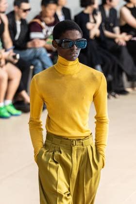 PFW - Men s Spring 2026 - Runway NB Model on the runway at the Saint Laurent show as part of Paris Men s Fashion Week on June 24, 2025 in Paris, France. Photo by Nasser Berzane ABACAPRESS.COM Paris France  Copyright: xBerzanexNasser ABACAx