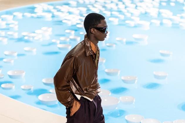 PFW - Men s Spring 2026 - Runway NB Model on the runway at the Saint Laurent show as part of Paris Men s Fashion Week on June 24, 2025 in Paris, France. Photo by Nasser Berzane ABACAPRESS.COM Paris France  Copyright: xBerzanexNasser ABACAx