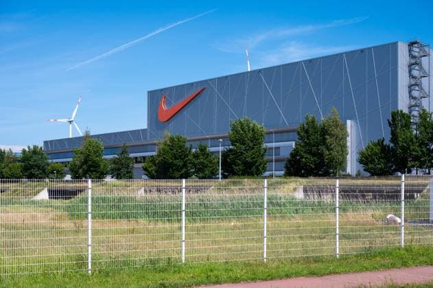 Nike logistics center facility in Laakdal, Antwerp Province, Belgium 20 June 2025
