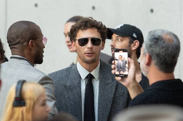 Men s Spring 2026 - Frontrow NB Cooper Koch on the Frontrow at the Saint Laurent show as part of Paris Men s Fashion Week on June 24, 2025 in Paris, France. Photo by Nasser Berzane ABACAPRESS.COM Paris France  Copyright: xBerzanexNasser ABACAx