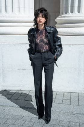 Yves Saint Laurent Photocall Eva Yelmani attending the Yves Saint Laurent show in Paris, France on June 24, 2025. Photo by Aurore Marechal ABACAPRESS.COM Paris France  Copyright: xMarechalxAurore ABACAx