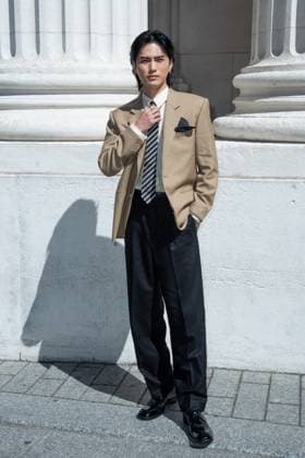Yves Saint Laurent Photocall Shuzo Ohira attending the Yves Saint Laurent show in Paris, France on June 24, 2025. Photo by Aurore Marechal ABACAPRESS.COM Paris France  Copyright: xMarechalxAurore ABACAx