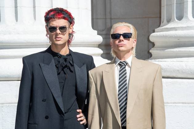 Yves Saint Laurent Photocall CA7RIEL and Paco Amoroso attending the Yves Saint Laurent show in Paris, France on June 24, 2025. Photo by Aurore Marechal ABACAPRESS.COM Paris France  Copyright: xMarechalxAurore ABACAx