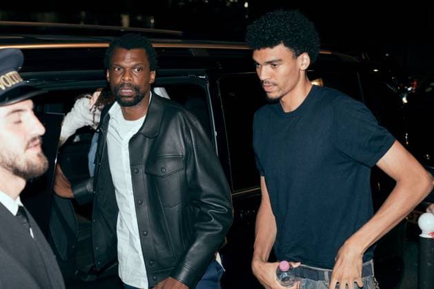 Felix And Oscar Wembanyama At Louis Vuitton After Party - Paris Felix Wembanyama and Oscar Wembanyama during the after-party of the Louis Vuitton Men s Spring Summer 2026 Paris Fashion Week show at the Laperouse restaurant bar in Paris, France on June 24, 2025. Photo by Alexis Jumeau ABACAPRESS.COM Paris France  Copyright: xJumeauxAlexis ABACAx