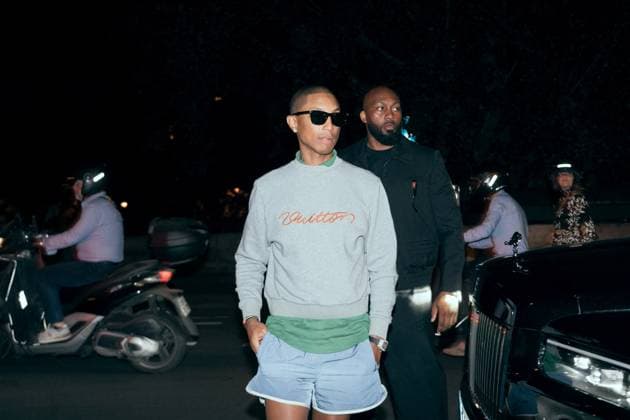 Pharrell Williams At Louis Vuitton After Party - Paris Pharrell Williams during the after-party of the Louis Vuitton Men s Spring Summer 2026 Paris Fashion Week show at the Laperouse restaurant bar in Paris, France on June 24, 2025. Photo by Alexis Jumeau ABACAPRESS.COM Paris France  Copyright: xJumeauxAlexis ABACAx