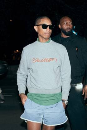Pharrell Williams At Louis Vuitton After Party - Paris Pharrell Williams during the after-party of the Louis Vuitton Men s Spring Summer 2026 Paris Fashion Week show at the Laperouse restaurant bar in Paris, France on June 24, 2025. Photo by Alexis Jumeau ABACAPRESS.COM Paris France  Copyright: xJumeauxAlexis ABACAx