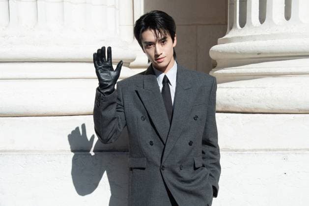 Yves Saint Laurent Photocall Zhang Kangle attending the Yves Saint Laurent Menswear Spring Summer 2026 show as part of Paris Fashion Week in Paris, France on June 24, 2025. Photo by Aurore Marechal ABACAPRESS.COM Paris France  Copyright: xMarechalxAurore ABACAx