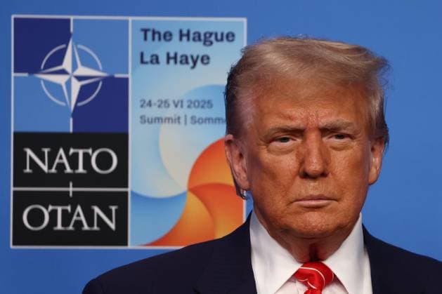 NATO Summit In The Hague Final Day USA President Donald Trump during the NATO Summit in The Hague, Netherlands on June 25, 2025. The Hague Netherlands  Copyright: xJakubxPorzyckix originalFilename: porzycki-natosumm250625_npL9f.jpg