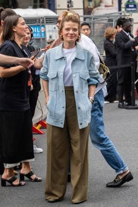 PFW AMI Men s Spring 2026 - Arrivals NB Mélanie Thierry attends the AMI show as part of Paris Men s Spring 2026 Fashion Week on June 25, 2025 in Paris, France. Photo by Nasser Berzane ABACAPRESS.COM Paris France  Copyright: xBerzanexNasser ABACAx