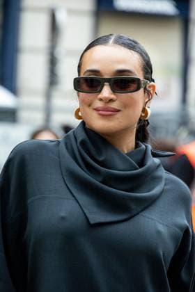 PFW AMI Men s Spring 2026 - Arrivals NB Camélia Jordana attends the AMI show as part of Paris Men s Spring 2026 Fashion Week on June 25, 2025 in Paris, France. Photo by Nasser Berzane ABACAPRESS.COM Paris France  Copyright: xBerzanexNasser ABACAx