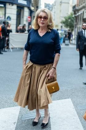PFW AMI Men s Spring 2026 - Arrivals NB Catherine Deneuve attends the AMI show as part of Paris Men s Spring 2026 Fashion Week on June 25, 2025 in Paris, France. Photo by Nasser Berzane ABACAPRESS.COM Paris France  Copyright: xBerzanexNasser ABACAx