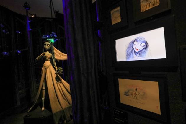 June 25, 2025, Mexico City, Ciudad de Mexico, Mexico: Fictional characters created by American director, producer, screenwriter, cartoonist, and writer Tim Burton are seen during a tour of the immersive exhibition Tim Burton s Labyrinth at Lienzo Charro. on June 25, 2025 in Mexico City, Mexico. Mexico City Mexico - ZUMAe321 20250625_zea_e321_028 Copyright: xIanxRoblesx