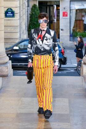 PFW - Walter Van Beirendonck Runway A model walks the runway during the Walter Van Beirendonck Menswear Spring Summer 2026 show as part of Paris Fashion Week on June 25, 2025 in Paris, France. Photo by Shootpix ABACAPRESS.COM Paris France  Copyright: xShootpix ABACAx