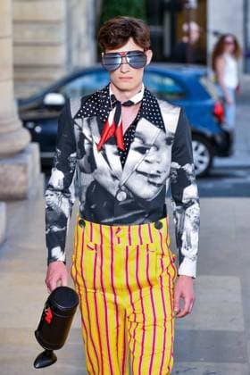 PFW - Walter Van Beirendonck Runway A model walks the runway during the Walter Van Beirendonck Menswear Spring Summer 2026 show as part of Paris Fashion Week on June 25, 2025 in Paris, France. Photo by Shootpix ABACAPRESS.COM Paris France  Copyright: xShootpix ABACAx