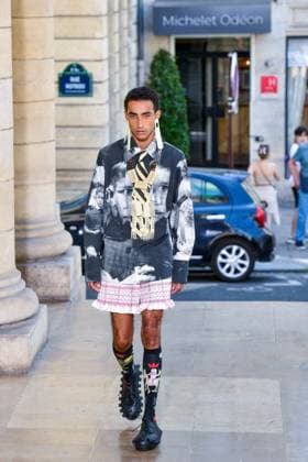 PFW - Walter Van Beirendonck Runway A model walks the runway during the Walter Van Beirendonck Menswear Spring Summer 2026 show as part of Paris Fashion Week on June 25, 2025 in Paris, France. Photo by Shootpix ABACAPRESS.COM Paris France  Copyright: xShootpix ABACAx