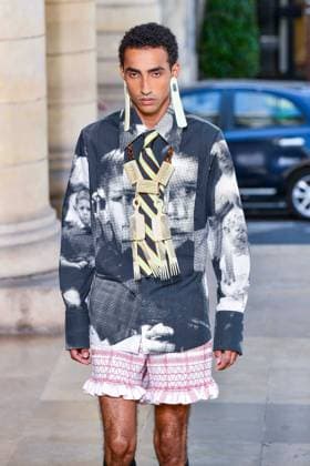PFW - Walter Van Beirendonck Runway A model walks the runway during the Walter Van Beirendonck Menswear Spring Summer 2026 show as part of Paris Fashion Week on June 25, 2025 in Paris, France. Photo by Shootpix ABACAPRESS.COM Paris France  Copyright: xShootpix ABACAx