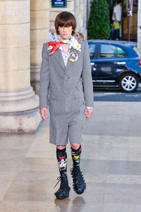 PFW - Walter Van Beirendonck Runway A model walks the runway during the Walter Van Beirendonck Menswear Spring Summer 2026 show as part of Paris Fashion Week on June 25, 2025 in Paris, France. Photo by Shootpix ABACAPRESS.COM Paris France  Copyright: xShootpix ABACAx