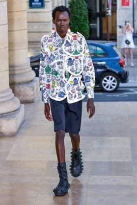 PFW - Walter Van Beirendonck Runway A model walks the runway during the Walter Van Beirendonck Menswear Spring Summer 2026 show as part of Paris Fashion Week on June 25, 2025 in Paris, France. Photo by Shootpix ABACAPRESS.COM Paris France  Copyright: xShootpix ABACAx