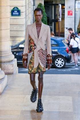 PFW - Walter Van Beirendonck Runway A model walks the runway during the Walter Van Beirendonck Menswear Spring Summer 2026 show as part of Paris Fashion Week on June 25, 2025 in Paris, France. Photo by Shootpix ABACAPRESS.COM Paris France  Copyright: xShootpix ABACAx
